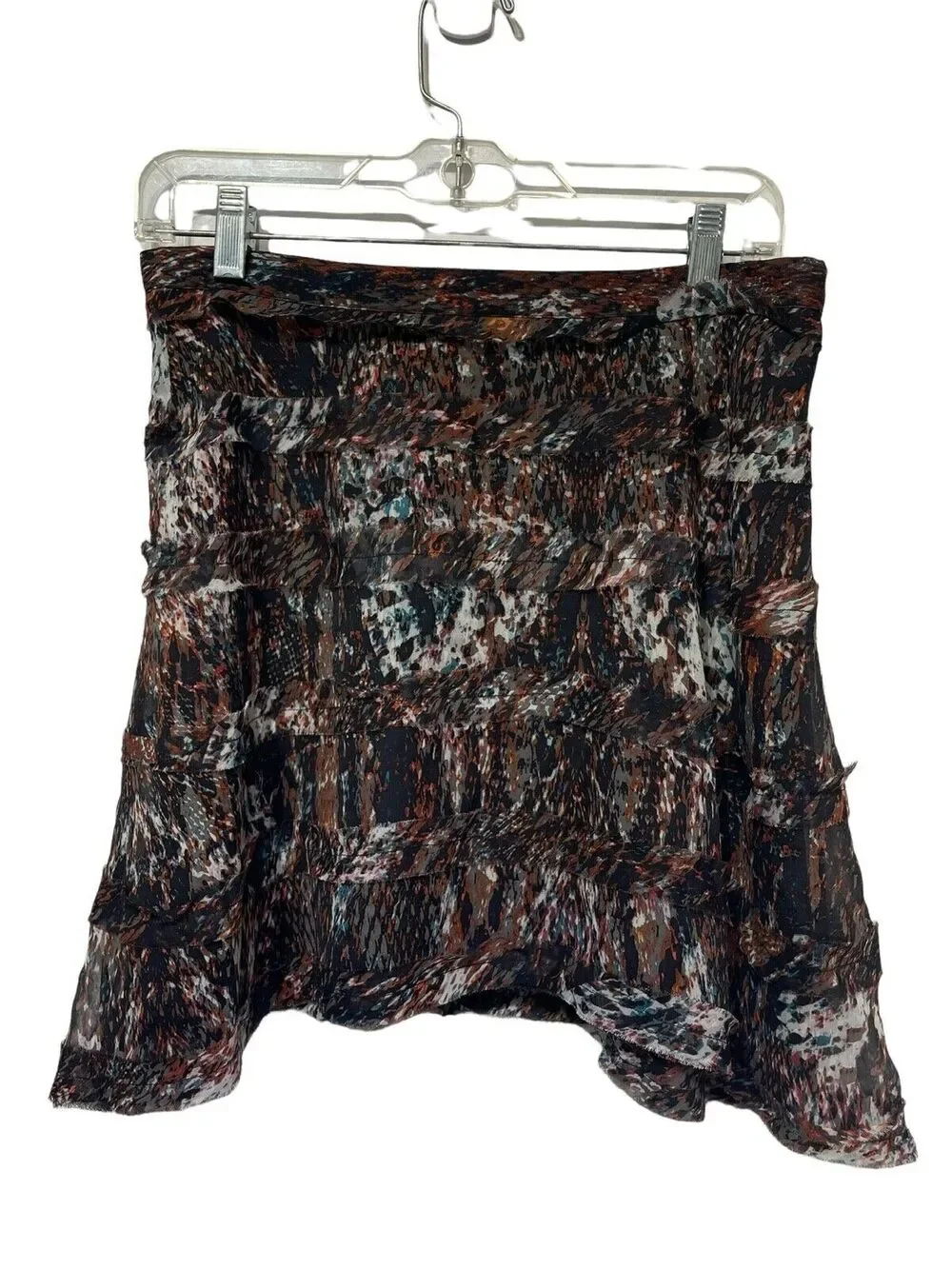 pjk patterson j. kincaid silk tiered mini skirt Size S